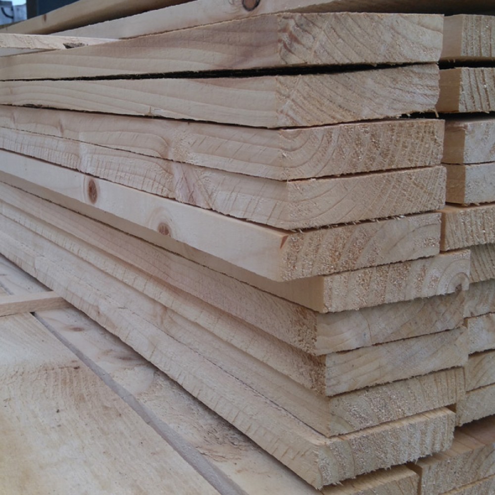 4.8 - (100x22mm) White Deal Rough (4x1)