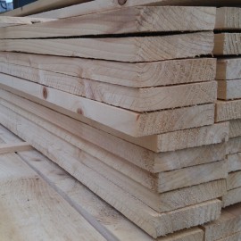 4.8 - (100x22mm) White Deal Rough (4x1)