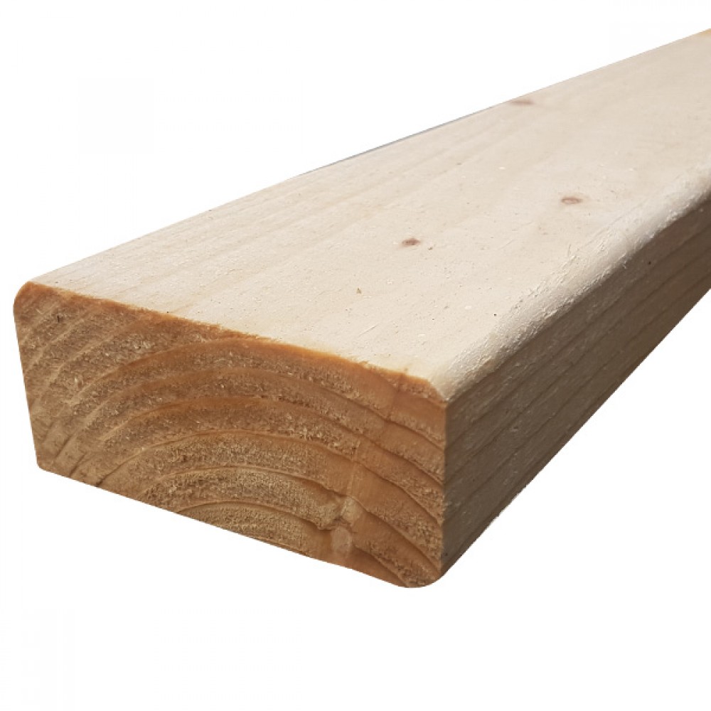 5.4m - (100 X 44mm) White Deal Rough (4x2)