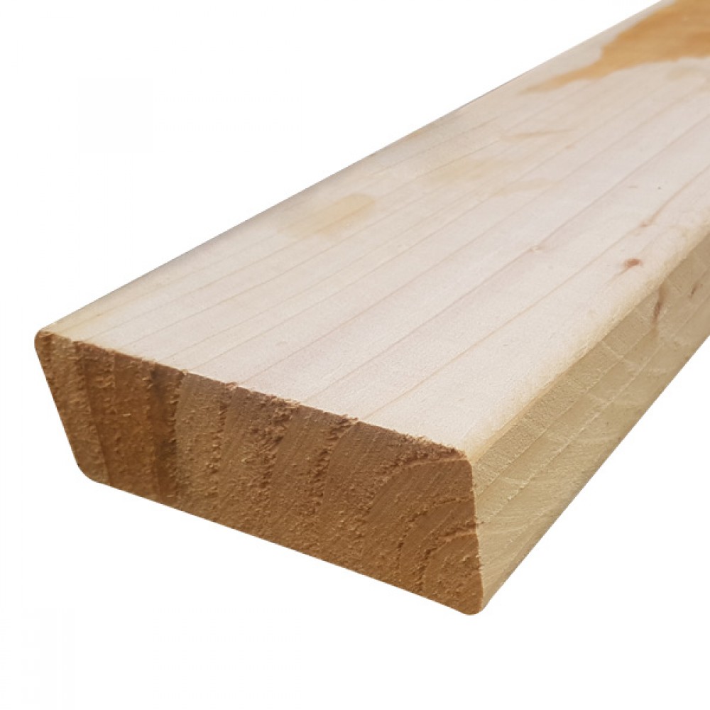 4.8 - (125x44mm) White Deal Rough (5x2) Std