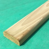 Treated D-Rail | 4" x 1½" | 4.8M Lengths