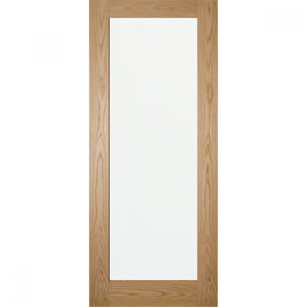 2'8"" X 6'8"" - Deanta Nm6g Oak Shaker Clear Glazed Door