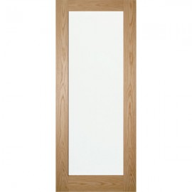 2'8"" X 6'8"" - Deanta Nm6g Oak Shaker Clear Glazed Door