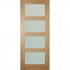 Deanta Hp1g Oak Door | Glazed Frosted