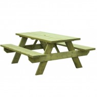 Woodford Oblong 6 Seater Picnic Bench (44mm)