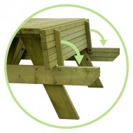 Woodford Oblong 6 Seater Picnic Bench (44mm)