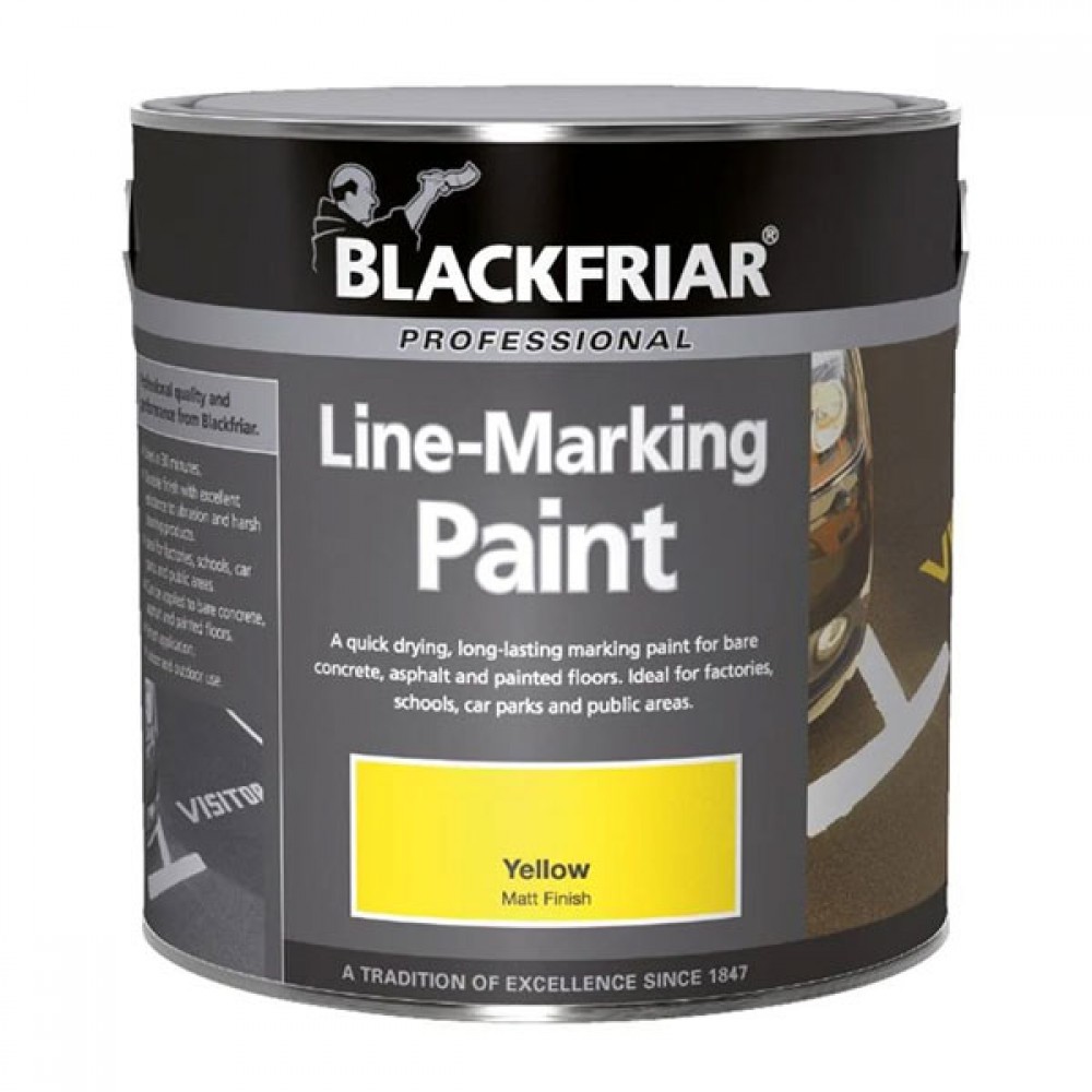 Blackfriar Professional Line Marking Paint Yellow 2.5l | Bf450157