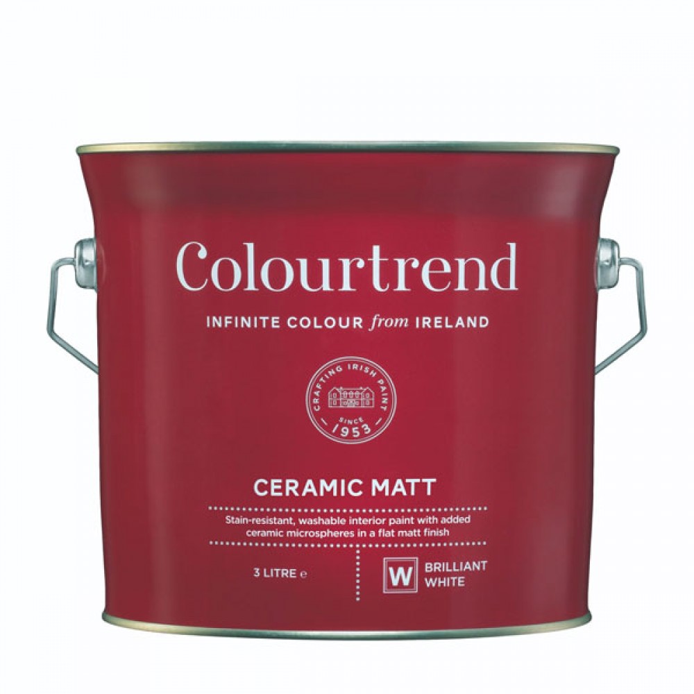 Colourtrend Ceramic Matt | Brilliant White | Size Options