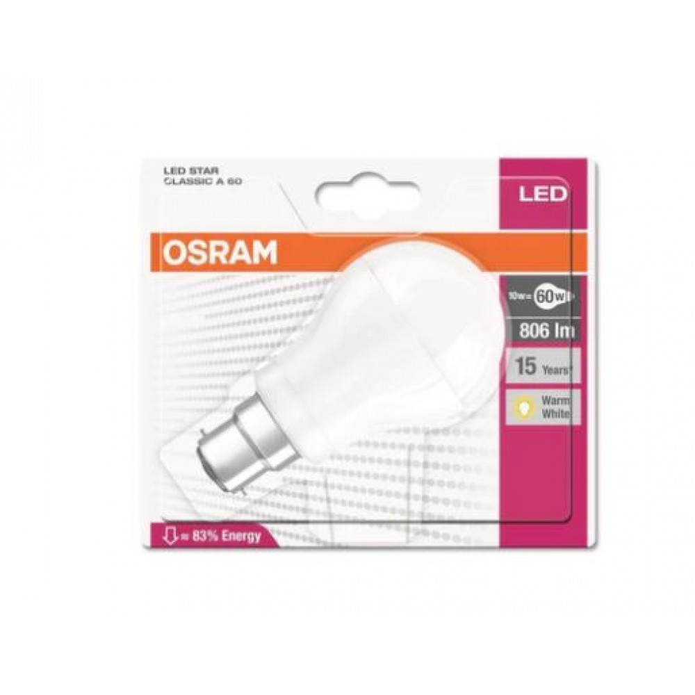 Osram 10w LED GLS Frosted|60w|ES 