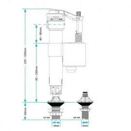 Skylo Universal Float Valve | UNI/P