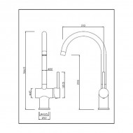Spey Single Lever Sink Mixer
