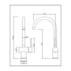 Spey Single Lever Sink Mixer