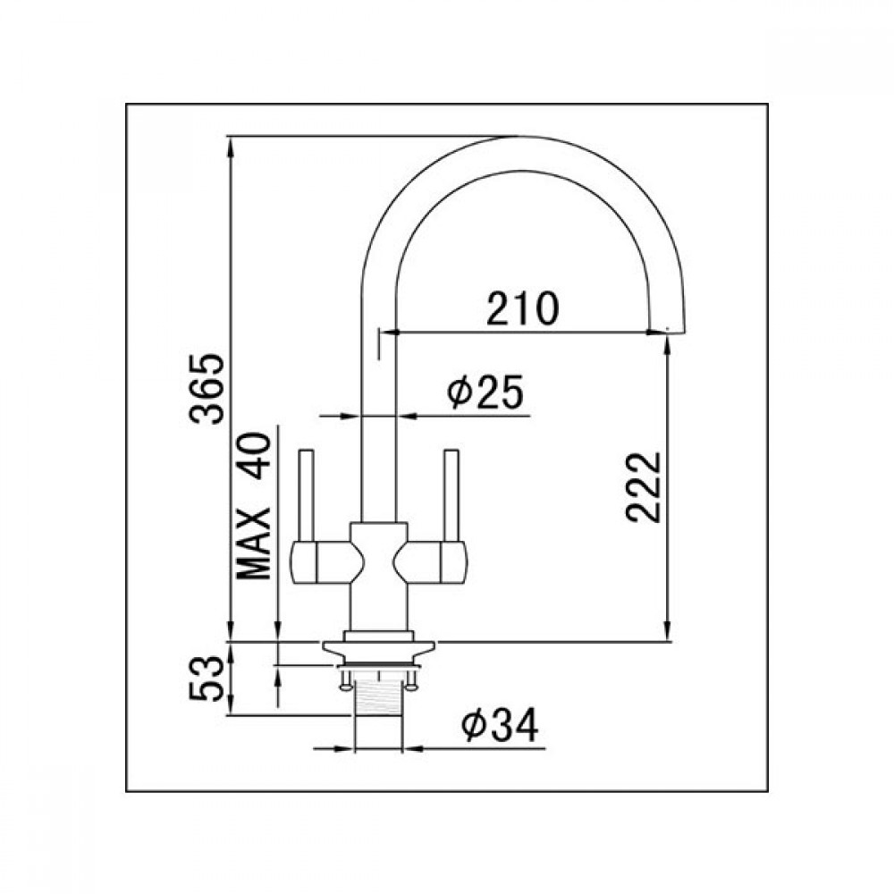 Dava Kitchen Sink Mixer Tap | Stainless Steel