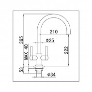 Dava Kitchen Sink Mixer Tap | Stainless Steel