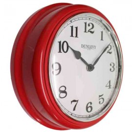 10in Red Deep Wall Clock