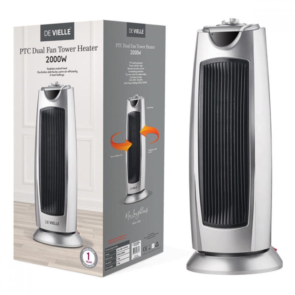 De Vielle Ptc Dual Setting Tower Fan | Def966693