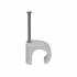 Tillex Cable Clip Round 12-16 White 2.0 x 35mm Box 100 | TIL101450 
