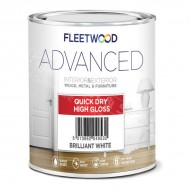 Fleetwood Advanced Quick Dry Gloss | White | 1ltr