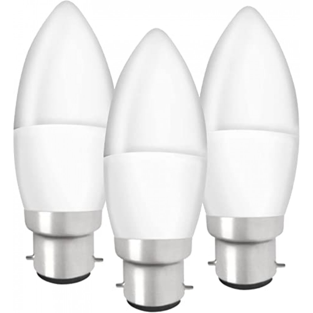 Osram 5.3W BC Candle LED|3PK|40W|470L