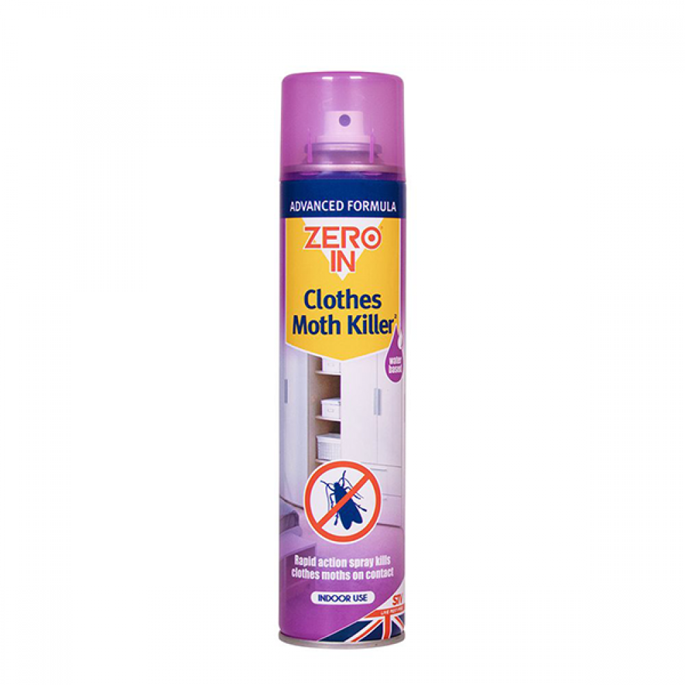 Zero In Clothes Moth Killer Aerosol 300ml | Zer434