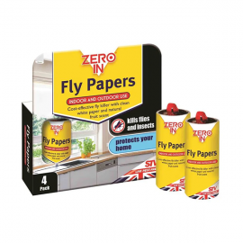 Zero In Fly Papers 4pk | Zer015