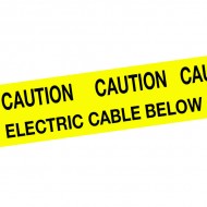 Warning Tape " Caution Electric Cable Below " 150mm X 365m