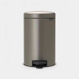 Brabantia Newlcon Pedal Bin Platinum 12ltr |11 36 28