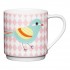 Kc Stacking Mug 340ml Pink Diamond Bird