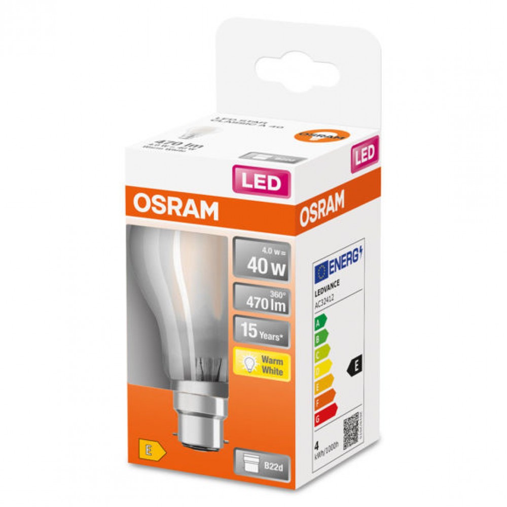 Osram B22 Led Gls Frs Fil|40W|4W
