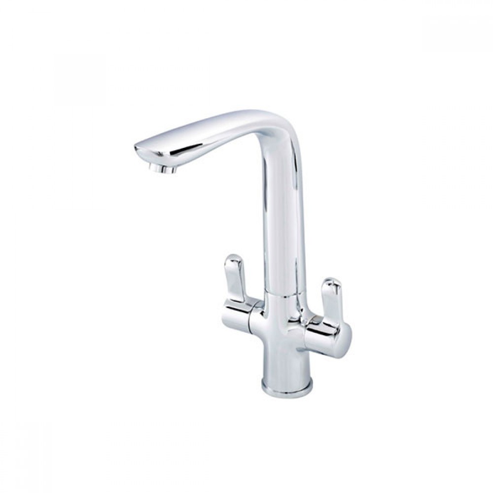 Lismore Twin Cruciform Kitchen Sink Mixer