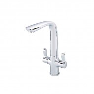 Lismore Twin Cruciform Kitchen Sink Mixer