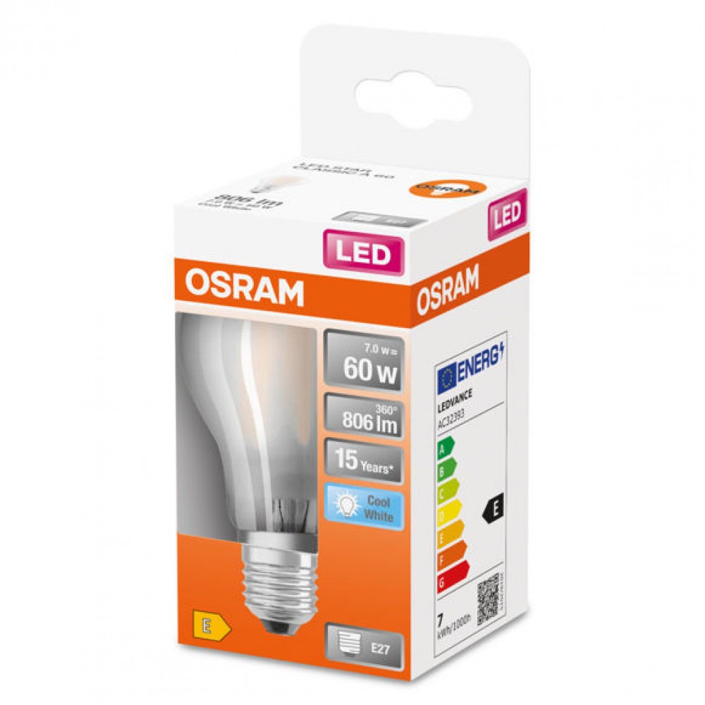 Osram 7w (60w) E27 LED|GLS|FRS|FIL|CW