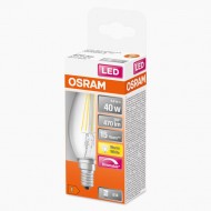 Osram E14 Candle Clear LED|40W(4.8W)|470L|Dimmable