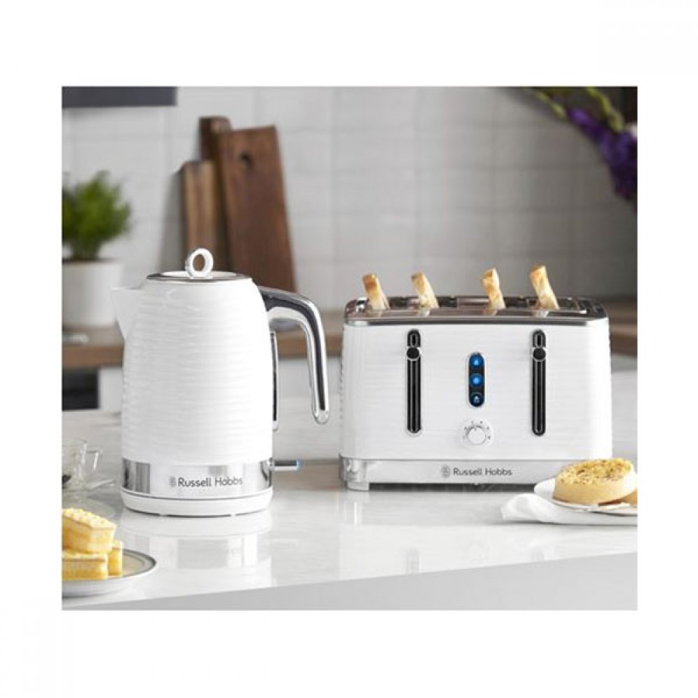 Russell Hobbs Inspire 4 Slice Toaster White | 24380