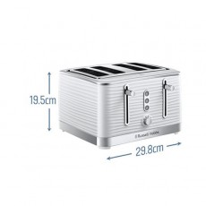 Russell Hobbs Inspire 4 Slice Toaster White | 24380
