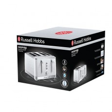 Russell Hobbs Inspire 4 Slice Toaster White | 24380
