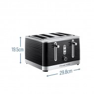 Russell Hobbs Inspire 4 Slice Toaster Black | 24381