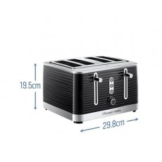 Russell Hobbs Inspire 4 Slice Toaster Black | 24381