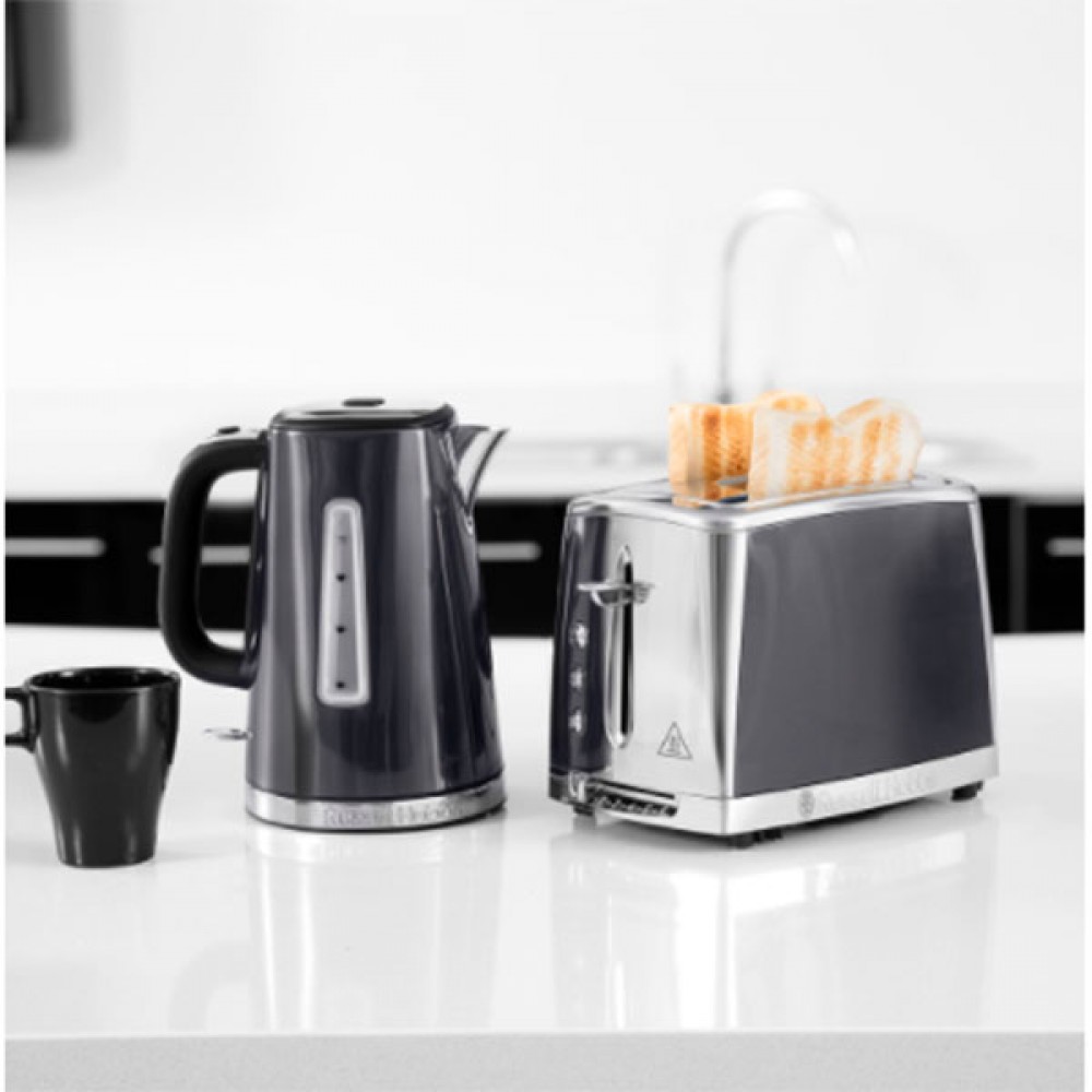 Russell Hobbs Luna Quiet Boil Kettle Moonlight Grey | 23211