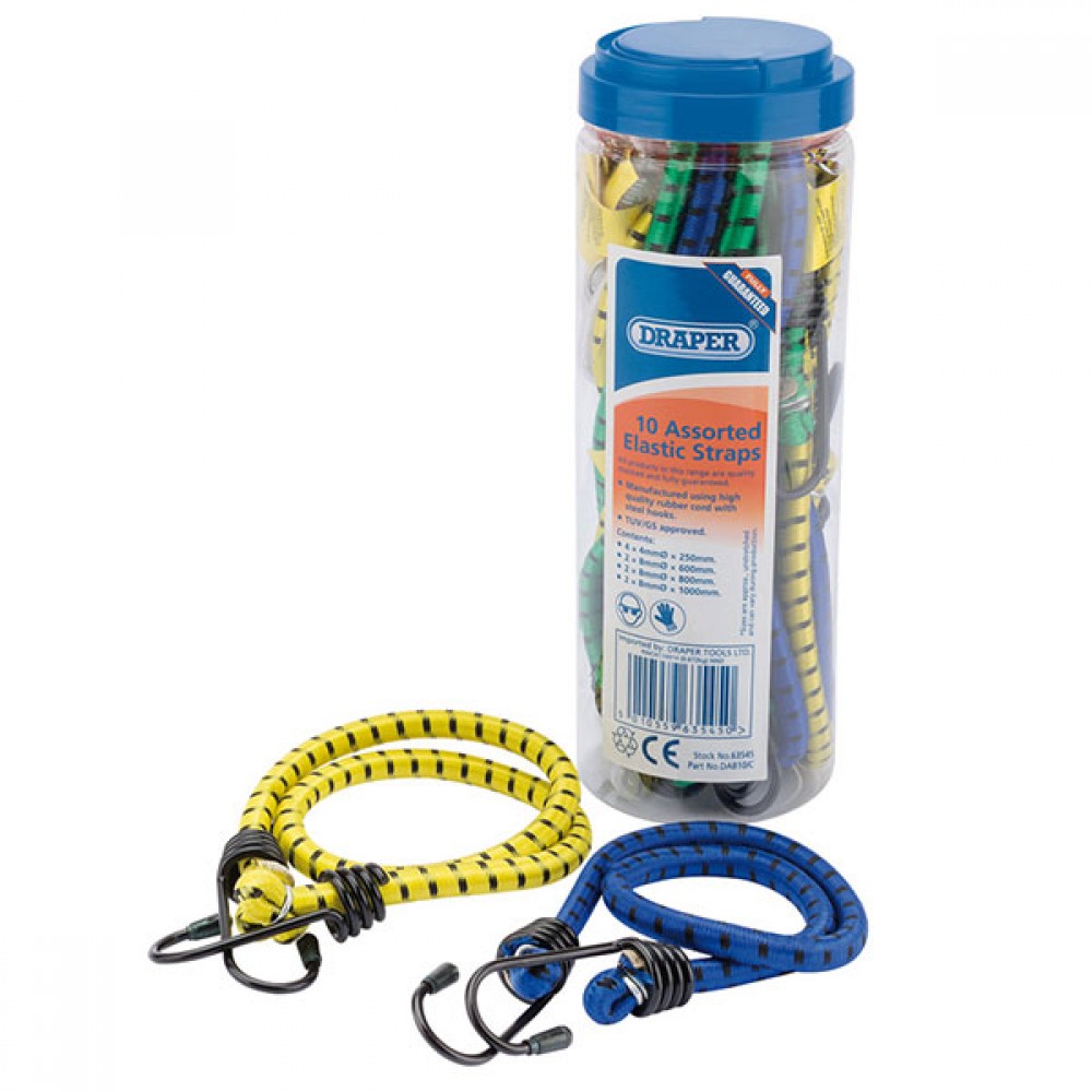 Elastic Straps 10 Assorted