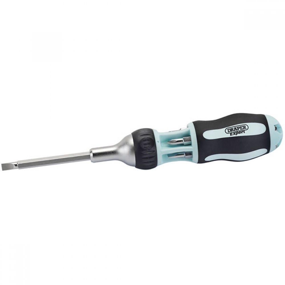 Soft Grip 7 In 1 Ratcheting Screwdriver And Bit Set