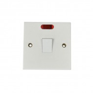Powermaster 20amp Double Pole Switch With Neon Light | 1434-26