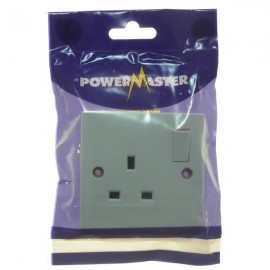 Powermaster 1 Gang Switched Socket | 1434-18