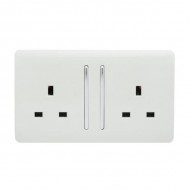 Powermaster 2 Gang Switched Socket | 1434-10