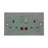 Powermaster 2 Gang Switched Socket With Neon Lights | 1372-24
