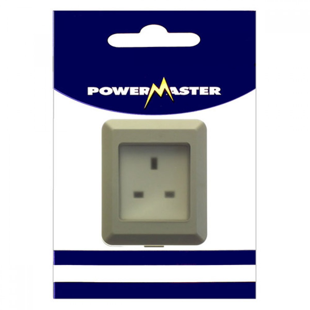 Powermaster 1 Gang Outdoor Damp Proof Single Socket | 1393-04