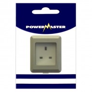 Powermaster 1 Gang Outdoor Damp Proof Single Socket | 1393-04
