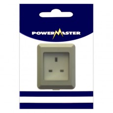 Powermaster 1 Gang Outdoor Damp Proof Single Socket | 1393-04