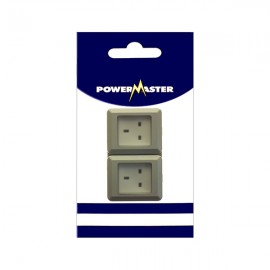 Powermaster 2 Gang Outdoor Damp Proof Socket IP55 | 1536-18