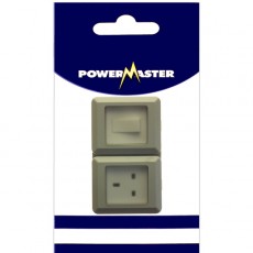 Powermaster 1 Gang Outdoor Damp Proof Switch & Single Socket | 1822-10
